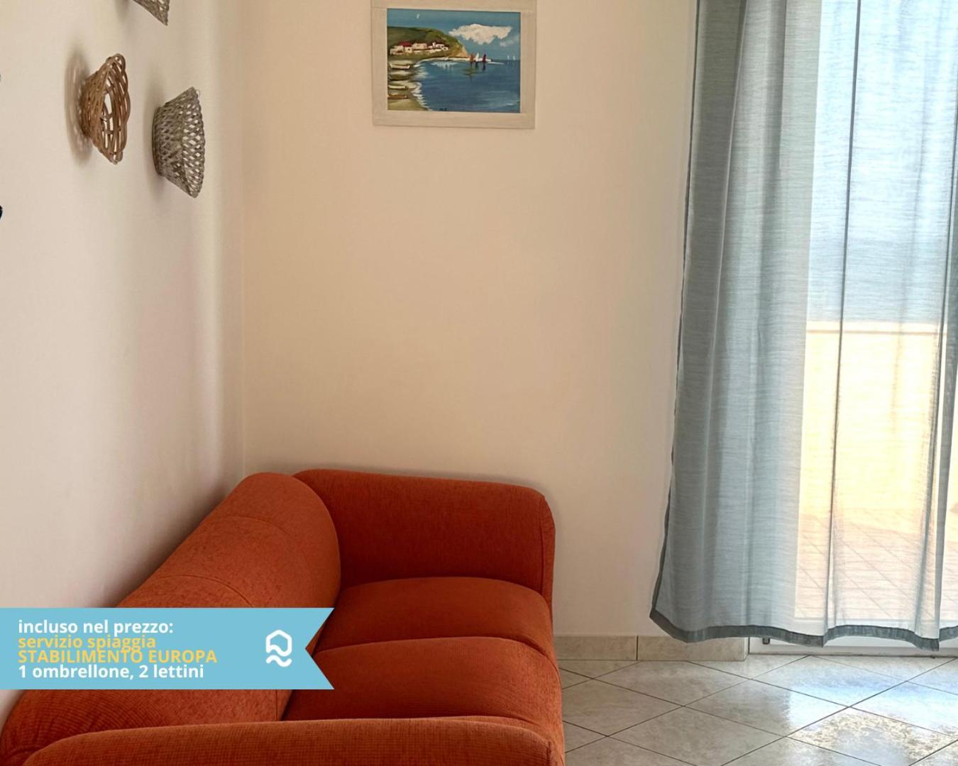 Rs321 - Marcelli, Trilocale Fronte Mare Con Spiaggia Inclusa Екстериор снимка
